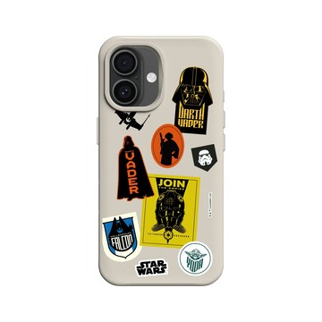 iPhone 16 SolidX 貝殼灰 - 迪士尼-星際大戰 Star Wars - 星球大戰-貼紙系列