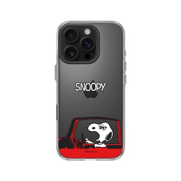 iPhone 16 Pro Clear Case（相機按鈕） 透明 - 史努比 Snoopy - 路怒症