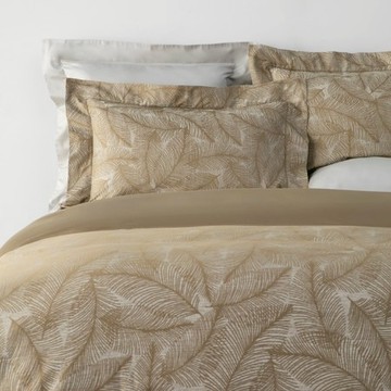 (組)查莉色織緹花400織純棉床被四件組加大雙人 蒲葵