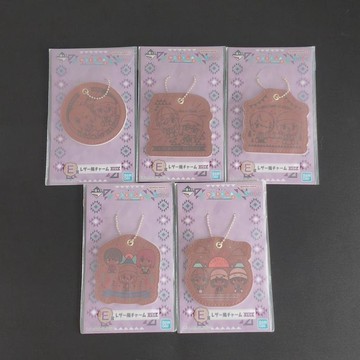 正版日谷 搖曳露營 一番賞 E賞 皮革風格掛墜吊飾鑰匙扣 5種