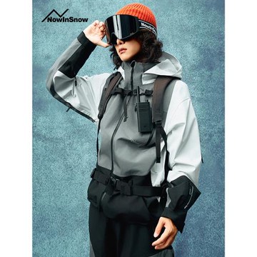 nis雪現單板滑雪服女套裝冬季專業防水防風3l高端小眾美式外套男