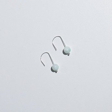 Aniela 綠天使石耳環/純銀耳環/925純銀/天然石/禮物/日常