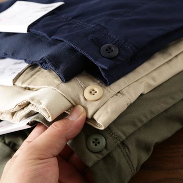 舒適透氣 簡約百搭 外貿男裝工廠剪標尾貨松緊腰工裝收口休閑褲子