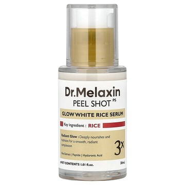 Dr.Melaxin, Peel Shot Glow 白米精華，適合所有膚質，1.01 液量盎司（30 毫升）