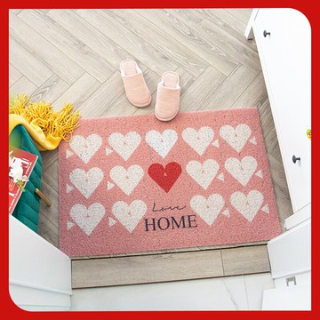 進門地墊紅色絲圈新年門墊可裁剪除塵入戶門口玄關地毯防滑腳墊子