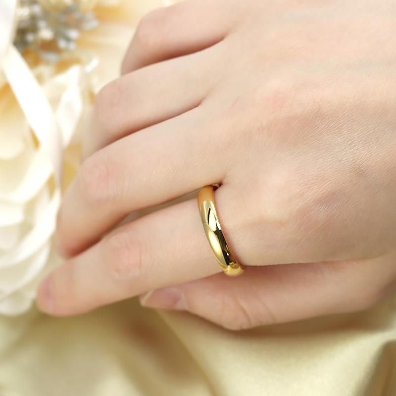 K24 純金 ゴールド リング 4mm 指輪 24k 24金 甲丸 結婚指輪 資産