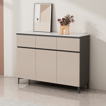 柏力鑫巖板餐邊櫃簡約茶水櫃家用客廳定制置物櫃廚房輕奢儲物櫃70-YJ 保售後