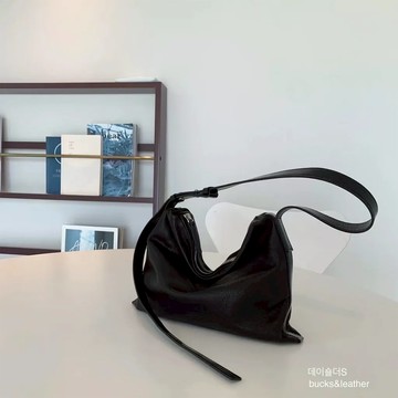 韓國 Bucks & Leather 法式多背法斜肩包 小羊皮 小 (多色） - 羊皮灰