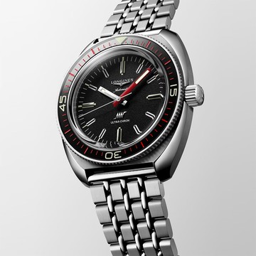 LONGINES 浪琴 Ultra-Chron Diver 超級天文台系列機械錶 套錶-43mm L2.836.4.52.9