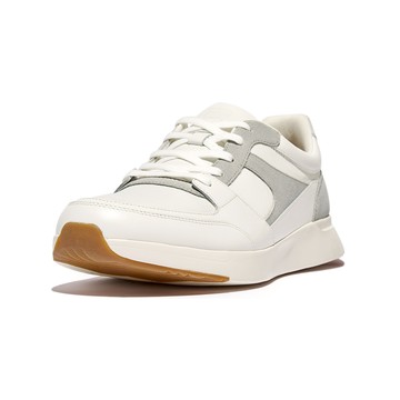 ANATOMIFLEX MENS 混合材質拼接休閒鞋(男)-都會白