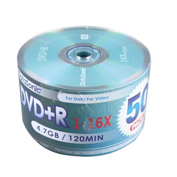 DataSonic DVD+R燒錄片/50片/裸裝/贈2片DVD+R