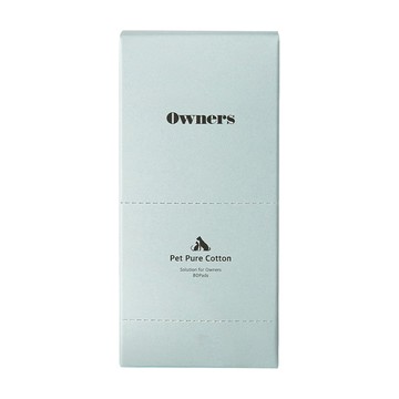 owners 3層寵物純棉棉片 80片裝  1個  70g