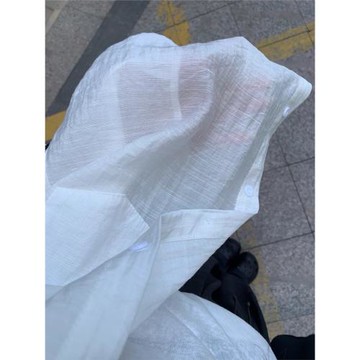 韓系白色薄款防曬長袖襯衫女夏裝新款寬松慵懶風襯衣休閑外套上衣