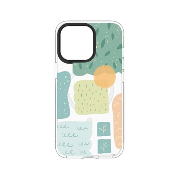 犀牛盾Clear (MagSafe 兼容)防摔背蓋手機殼 【獨家設計款】 - 森林幾何