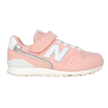 NEWBALANCE 女中大童運動休閒鞋WIDE-996系列 NB 寬楦 YV996BB3 珊瑚橘白銀