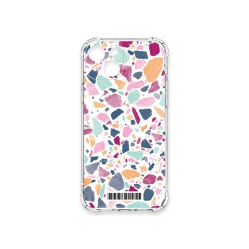 iPhone 15 殼 TRON IPhone 15 大顆彩色幾何磨石子A款  載具 四角防摔殼 手機殼