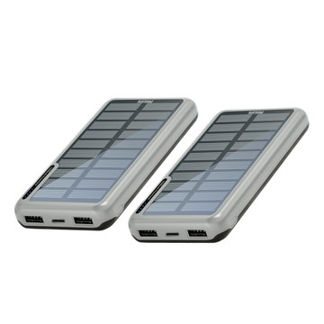 PHILIPS 無限能源盡在掌握(2入組) 太陽能10000mAh行動電源 DLP7728N/96