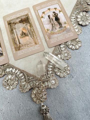 由日本占卜師　純手工製作的　塔羅牌桌布　Made in JAPAN　高級