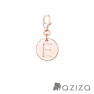 aziza 玫瑰金縷空圓盤吊飾-E (吊飾小物)