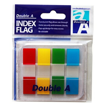 【史代新文具】Double A 44X12mm 4色(半色)抽取式指示標籤