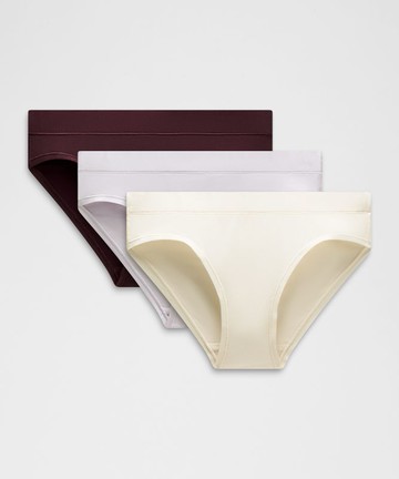UnderEase Mid-Rise Bikini Underwear 3 Pack Size XS