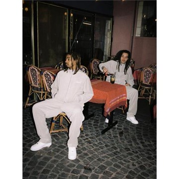 Corteiz Velvet Track Set絲絨拉鏈小字母刺繡美式時尚衛衣褲套裝