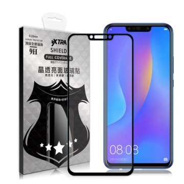VXTRA 全膠貼合 華為 HUAWEI nova 3 / nova 3i 滿版疏水疏油9H鋼化頂級玻璃膜(黑)