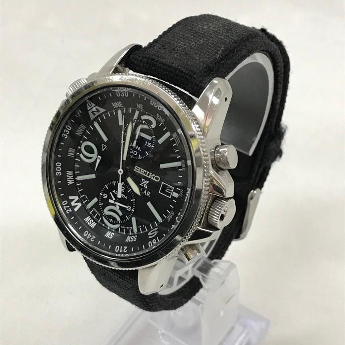 【中古】SEIKO セイコー プロスペックス クロノグラフ メンズ ソーラー V172-0AL0 ブラック文字盤 [jgg] |  LINEブランドカタログ