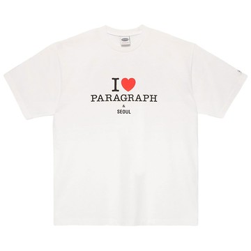 【PARAGRAPH】S12 NO.28 LOVE PARAGRAPH TEE 短T (WHITE 白色)