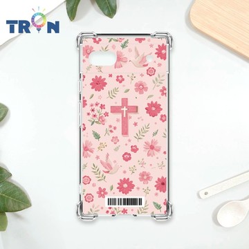 TRON GOOGLE Pixel 6A 十字架粉色系 四角防摔載具殼 軟殼 手機殼