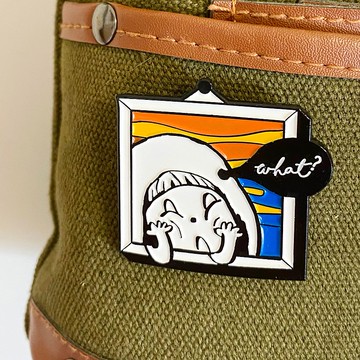 Hipster Creamy 二次創作名畫系列 | 襟章