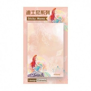 小禮堂 迪士尼 小美人魚 便利貼 (抱膝款)