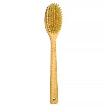 fA brushes 德國製白豚鬃筋膜放鬆沐浴刷  木色  1入  1支