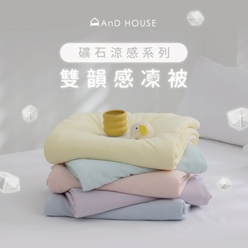AnD House 礦石涼感系列-雙韻感凍被｜安庭家居 七色可選 涼被 現貨