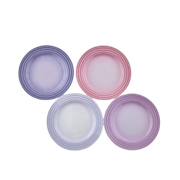 LE CREUSET 復古調色盤系列 圓形淺盤組 17cm 4入
