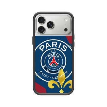 iPhone 17 Pro Max Mod NX -邊框背蓋組合 (相機按鈕) 黑 - PSG - Paris Saint-Germain - Lily Flower