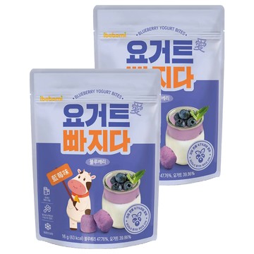 ibobomi 乳酸菌優格點心 藍莓味 適合成人及幼童  16g  2包