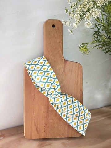 交叉髮帶-細版鬆緊-磁磚