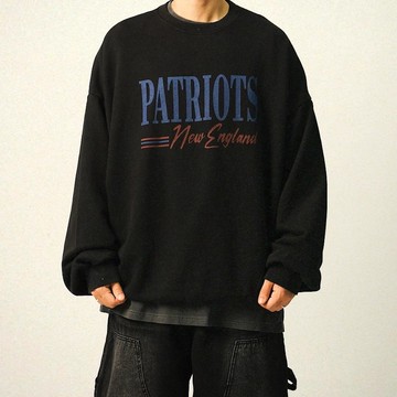 【AMERO】男女款 長袖圓領大學Ｔ 牛奶絨 情侶裝