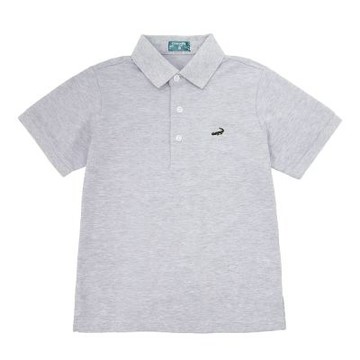 Crocodile Junior 小鱷魚童裝-  鱷魚冰絲POLO衫-灰色    ( 851103-23 小碼款)