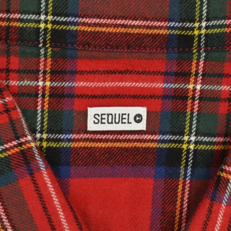 SEQUEL / シークエル SQ-21AW-SH-01 NEL CHECK SHIRT RED CHECK 長袖