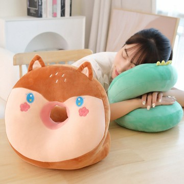 ??快速出貨?? 公司貨 新款卡通可愛動物枕頭辦公室午睡神器趴睡枕學生教室午覺趴枕批發