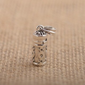 現貨+預購 925純銀項鍊嘎烏盒吊墜-個性抛光可開生日母親節禮物男女飾品73ux31【獨家進口】【米蘭精品】