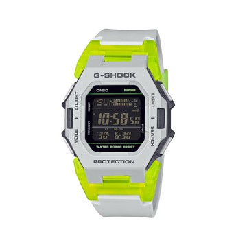 【CASIO 卡西歐】G-SHOCK 藍牙 簡約輕巧型 數位電子錶款 綠 GD-B500MW-8_41.5mm