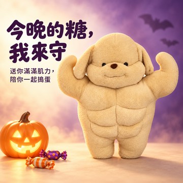 萬聖節🍬快速出貨【COZY PLUS+】貴賓肌肉狗毛絨玩偶抱枕靠墊 APR02#CP0173 搞怪 靠墊 安撫娃娃 睡覺枕頭 床上抱枕 禮物 生日禮物 畢業禮物 交換禮 閨蜜禮物