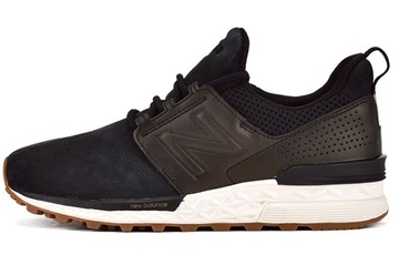 WMNS NEW BALANCE NB 574 SPORT SPORTS CASUAL SHOES BLACK GRAY