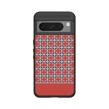 Pixel 8 Pro SolidSuit 黑 - 老屋顏 Old House Face - 經典鐵窗花 - 紅
