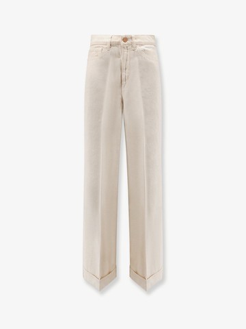 Flip Cuffed cream denim trousers - 3X1 - gender_Woman