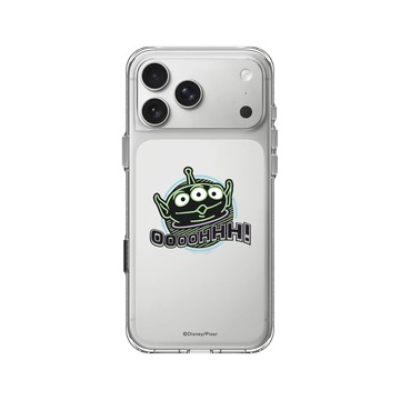 iPhone 17 Pro Max Clear Case（相機按鈕） 透明 - 迪士尼-玩具總動員 Toy Story - 霓虹三眼怪