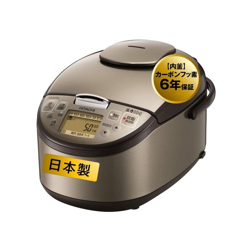 日立 HITACHI 炊飯器 5.5合 ふっくら御膳 圧力IH ブラウンメタリック